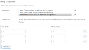 Product Price Configuration