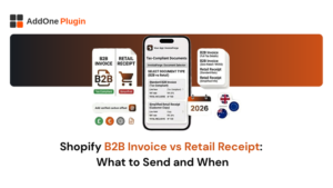 Shopify B2B Invoice vs Retail Receipt What to Send