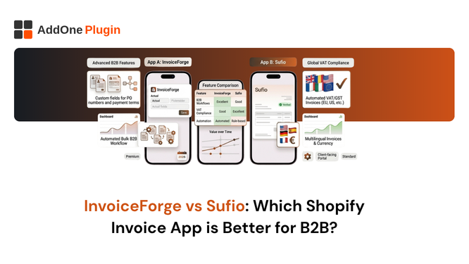 InvoiceForge vs Sufio: Best Shopify B2B Invoice App?