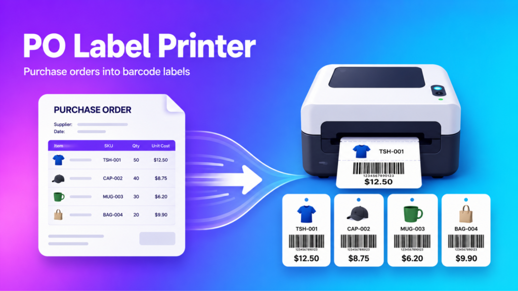 PO Label Printer - Barcodes