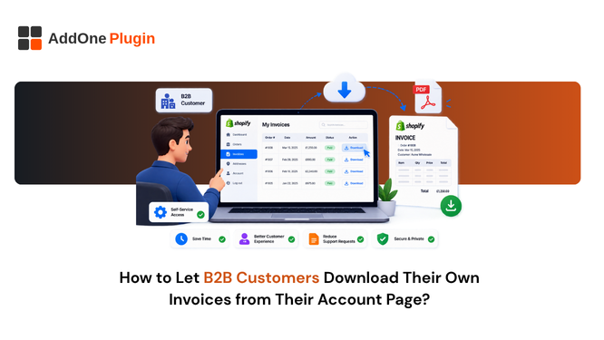 How to Let B2B Customers Download Their Own Invoices from Their Account Page