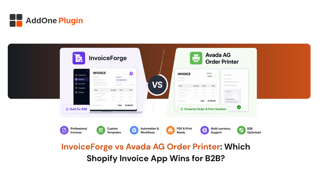 InvoiceForge vs Avada AG Order Printer Which Shopify Invoice App Wins for B2B