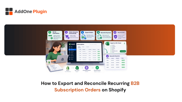 How to Export and Reconcile Recurring B2B Subscription Orders on Shopify