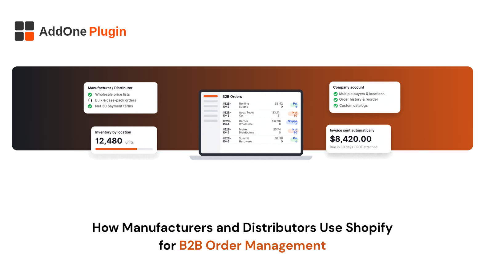 How Manufacturers and Distributors Use Shopify for B2B Order Management
